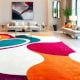Handcrafted Multicolor Flow Abstract Living Room Rug